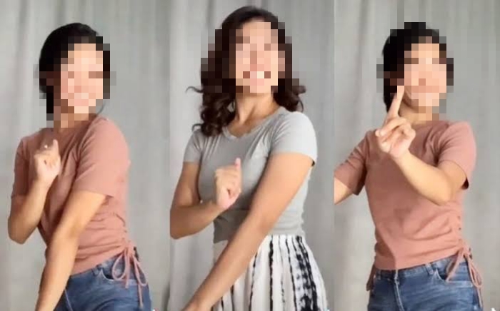 Foto wanita sedang joget. [foto : net]