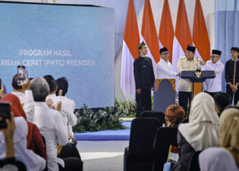 Presiden Prabowo Subianto meluncurkan Program Hasil Terbaik Cepat (PHTC) Presiden di SD Negeri Cimahpar 5, Kota Bogor, Provinsi Jawa Barat, pada Jumat, 2 Mei 2025. [foto : ist]