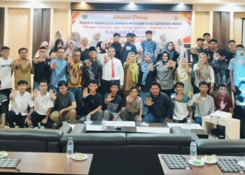 Sosialisasi bahaya narkoba oleh Satresnaskoba Pessel bersama Pemerintahan Nagari Painan. Senin, (19/05/2025) [foto : ist]