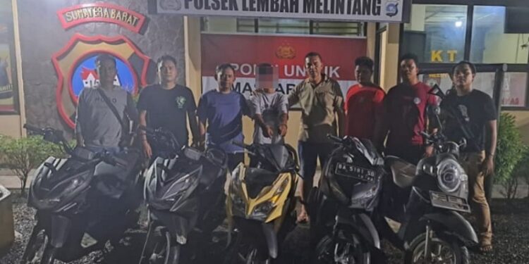 Residivis Curanmor Diringkus Polsek Lembah Melintang, Lima Motor Diamankan