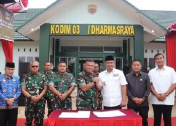 Bangunan Kodim Penghubung Dharmasraya Diserah Terimakan