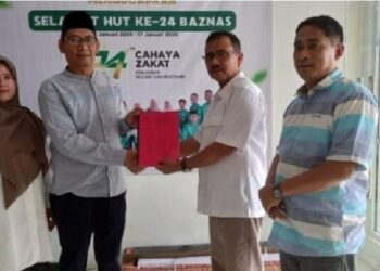 Anggota DPRD Wigiyono dan Pasdisata Kunjungi Kantor BAZNAS Dharmasraya