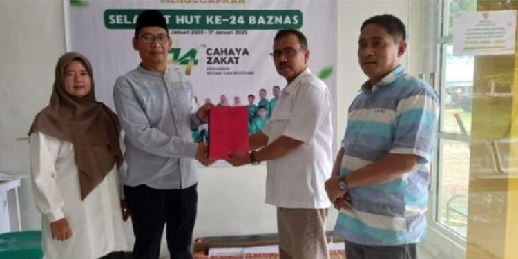 Anggota DPRD Wigiyono dan Pasdisata Kunjungi Kantor BAZNAS Dharmasraya
