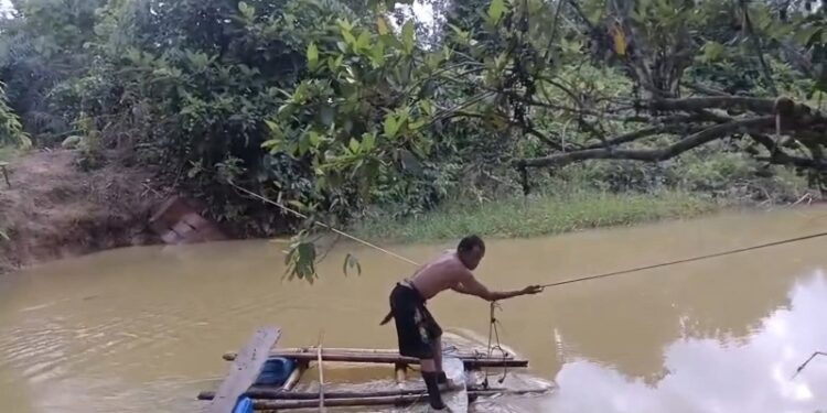 Jembatan Gantung Ambruk di Nagari Koto Padang Lumpuhkan Ekonomi Petani