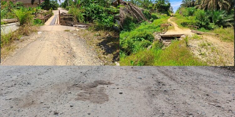 Jalan di Nagari Sopan Jaya Rusak, Warga Tuntut PT SAK Tanggung Jawab