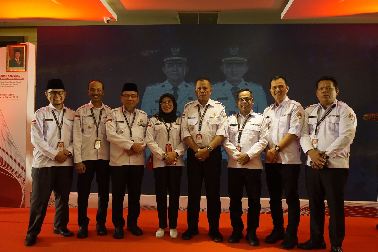 Wakil Wali Kota Padang, Maigus Nasir foto bersama usai Munas I Aswakada.[foto : ist]