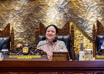 Ketua DPR RI, Puan Maharani saat Rapat Paripurna di Gedung DPR, Senayan, Jakarta. [foto : ist]