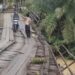 Jembatan Miring di Dharmasraya Ancam Keselamatan Warga, Sudah 10 Tahun Belum Diperbaiki