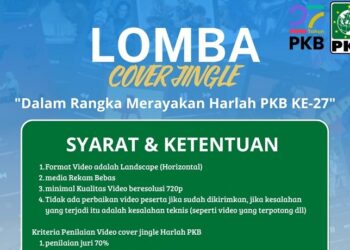 Ikuti Lomba Cover Jingle Sambut Harlah PKB, Hadiah Jutaan Rupiah