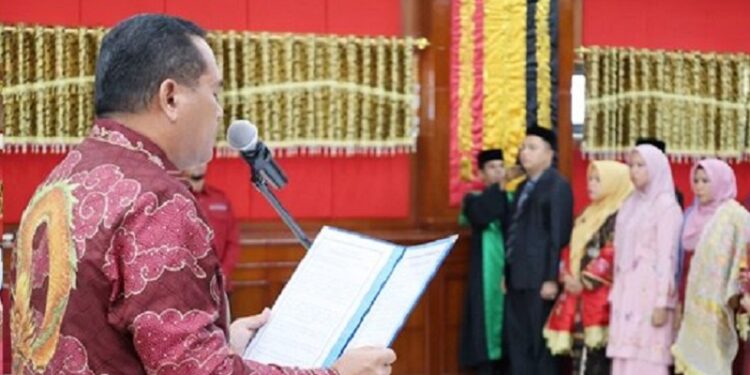 Pelantikan 104 Pejabat Kota Pariaman, Wali Kota Ingatkan Hindari Korupsi