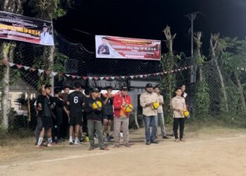 Turnamen Voli U-15 di Padang Lariang Timur Gaungkan Semangat Nasionalisme dan Perangi Narkoba