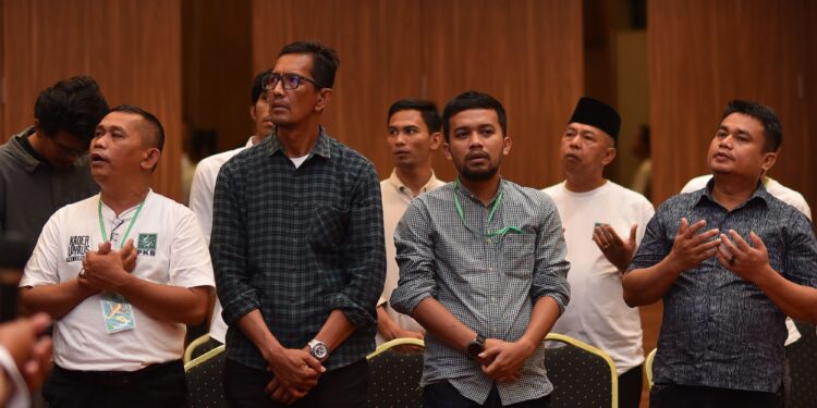 Anggota DPRD Padang, Zalmadi saat mengikuti Pendidikan Instruktur PKB Sumbar.[foto : ist]