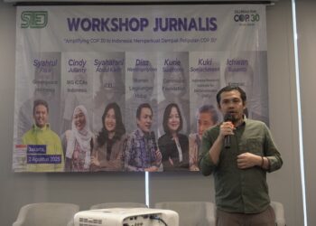 Ketua Society of Indonesian Environmental Journalists (SIEJ), Joni Aswira Putra