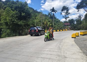 Jembatan yang menghubungkan Simpang Ganting Payo hingga perbatasan Tanah Datar - Sumani.[foto : ist]