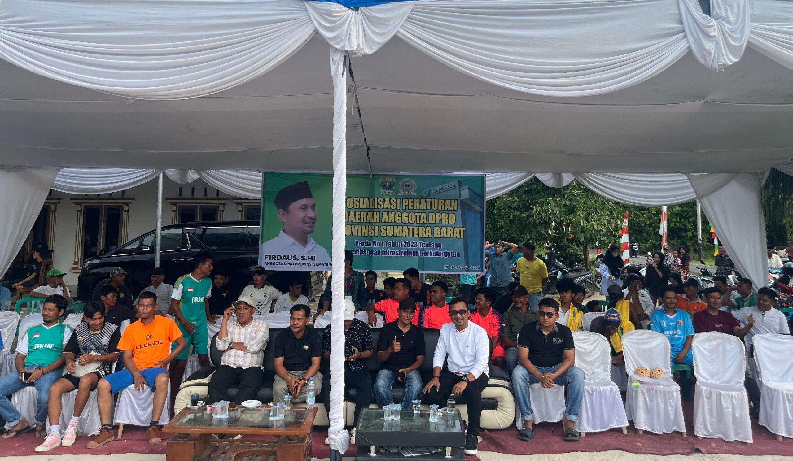 Sosialisasi Perda oleh Anggota DPRD Sumbar, Firdaus.[foto : sci/yrp]