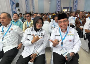Wakil Wali Kota Padang Maigus Nasir hadiri, Rapat Koordinasi Nasional (Rakornas) Produk Hukum Daerah Tahun 2025.[foto : ist]