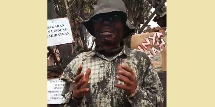 Ramaikan Pawai Budaya di Sungai Duo Dharmasraya, Kontingen BKR I Usung Tema Deforestasi