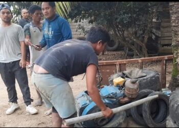 Masyarakat Abai Siat Amankan Tiga Pelaku PETI, Sungai Batang Nobuan Tercemar