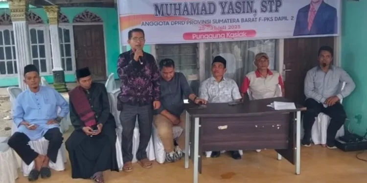 Anggota DPRD Sumbar Muhammad Yasin Reses di Punggung Kasiak
