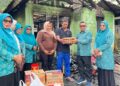 Kebakaran di Padang Panjang, TP-PKK Bantu Keluarga Terdampak dengan Paket Sembako