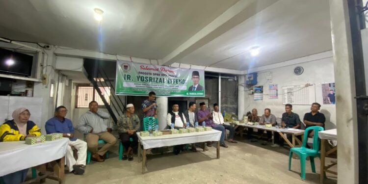 Reses anggota DPRD Padang, fraksi PKB, Yosrizal Effendi.[foto : ist]