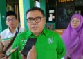 Sekretaris DPW PKB Sumbar, Rico Alviano saat wawancara dengan media.[foto : sci/yrp]