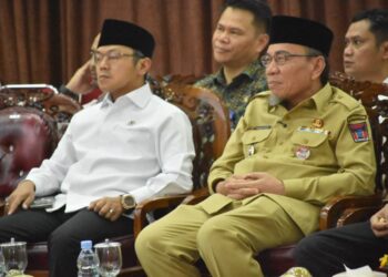 Wakil walikota Padang Maigus Nasir hadiri kuliah umum di Universitas Muhammadiyah Sumbar, Senin (23/9). (Foto:Ist)