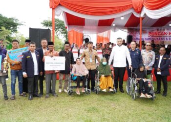 Walikota Padang Fadli Amran peringati HUT ke 65 Karang Taruna, Jumat (26/9). (Foto: Ist)