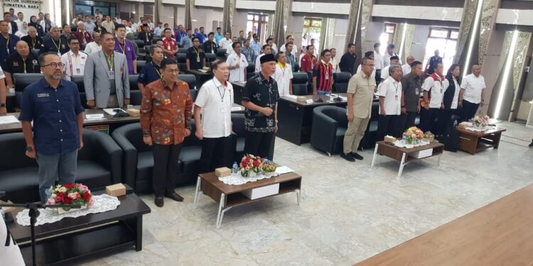 Rapat Koordinasi dan Konsultasi (Rakorsi) Komite Olahraga Nasional Indonesia (KONI) Sumatera Barat.[foto : ist]