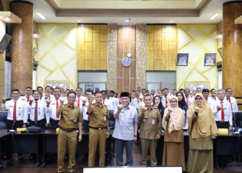 Wawako Padang Maigus Nasir terima kunjungan PKP PPSDM Regional Bukittinggi, Senin (29/9). (Foto: Ist)