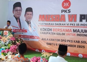 Musda Ke-VI PKS, H Candra Terpilih Sebagai Ketua DPD Kabupaten Solok