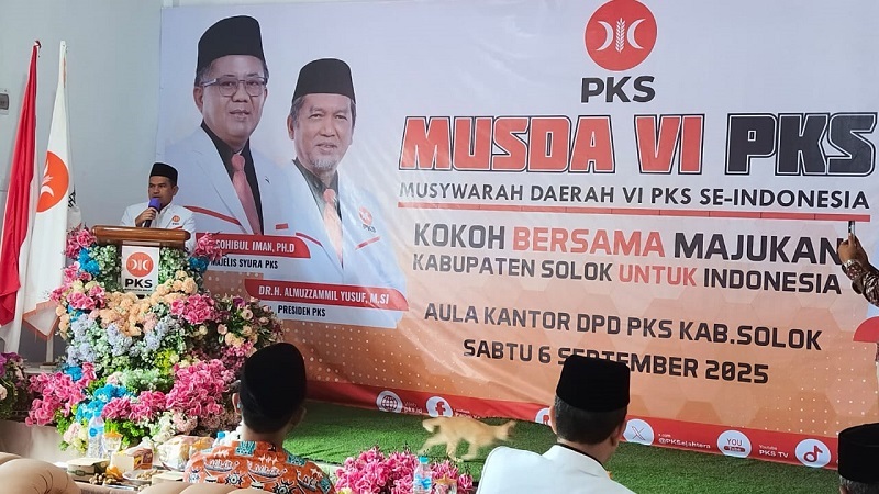 Musda Ke-VI PKS, Sabtu (6/9/2025).