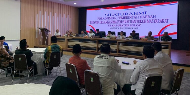 Silaturahmi Forkopimda, Pemda, Ormas dan Tokoh Masyarakat Kabupaten Solok