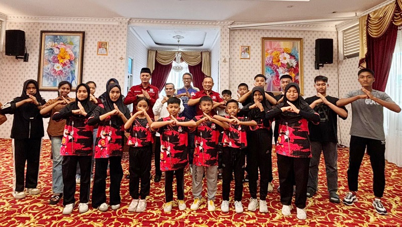 Atlet wushu Kabupaten Solok (Foto: Ist)