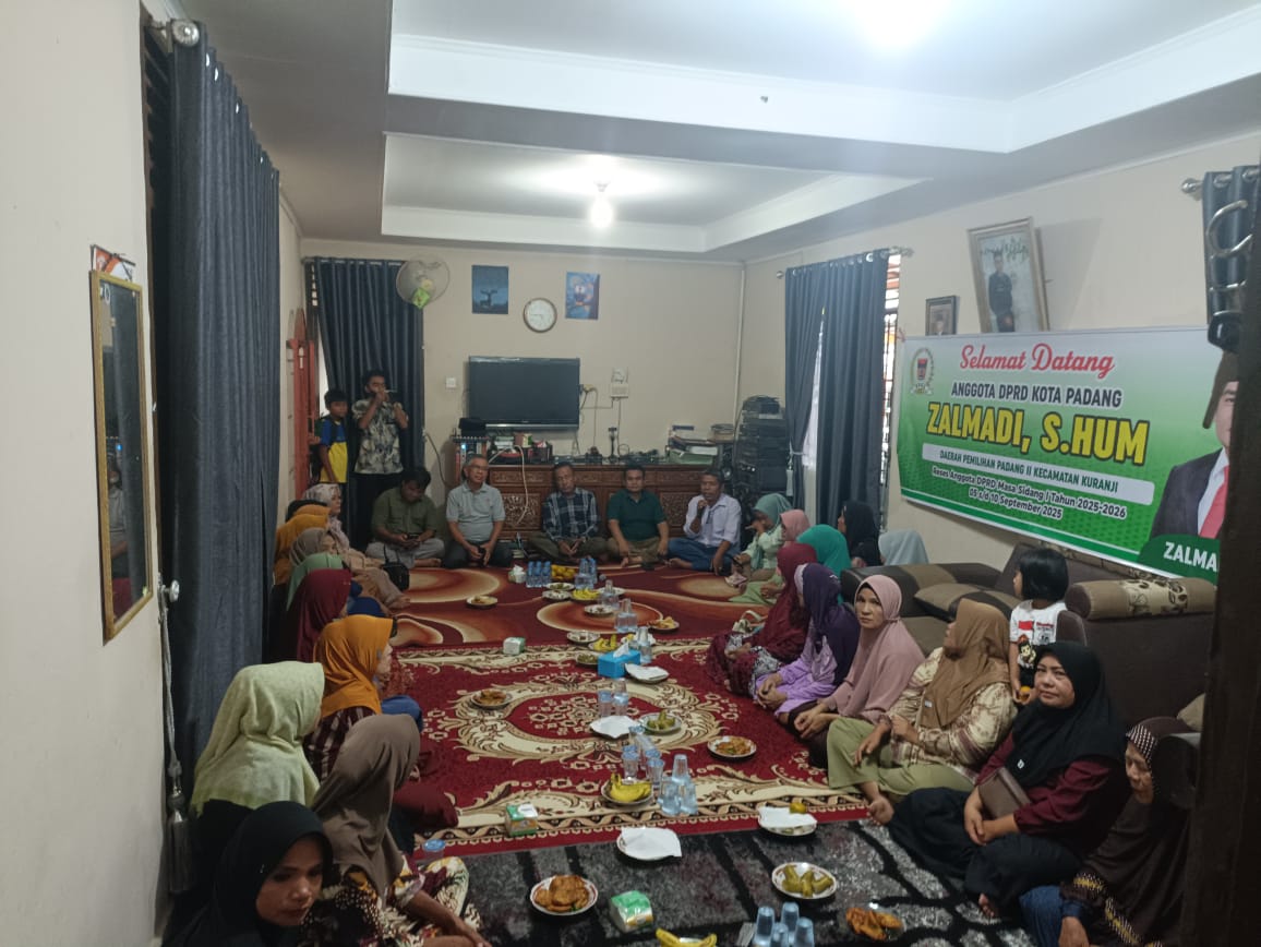 Reses anggota DPRD Padang, Fraksi PKB, Zalmadi di Kalumbuk.[foto : ist]