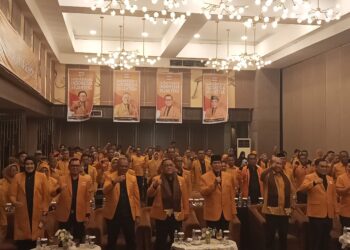 Suasana pembukaan Musda Hanura Sumbar. Sabtu, (18/10) [foto : sci/yrp]