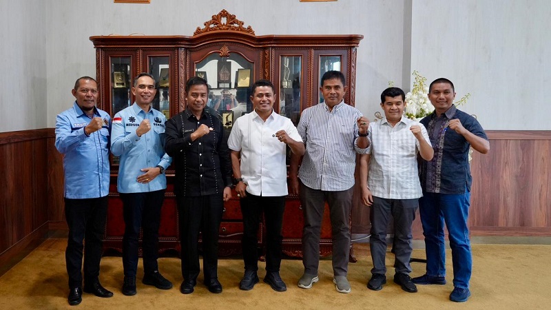 Bupati Solokt terima kunjungan Bupati Kampar beserta jajaran, Kamis(02/10/2025). (Foto: Ist)