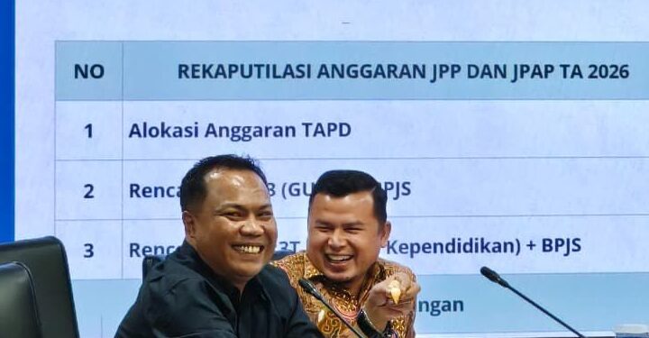 Anggota DPRD Sumbar Donizar saat Rapat Kerja Komisi dalam rangka pembahasan RAPBD Tahun 2026.[foto : ist]
