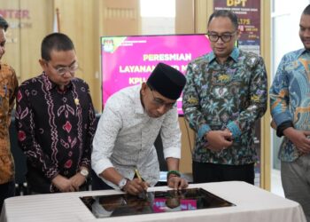 Komisi Pemilihan Umum (KPU) Kota Padang resmi meluncurkan layanan Pejabat Pengelola Informasi dan Dokumentasi (PPID) Mandiri.[foto : ist]
