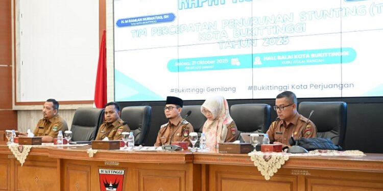 Pemko Bukittinggi Gelar Rapat Koordinasi Tim Percepatan Penurunan Stunting