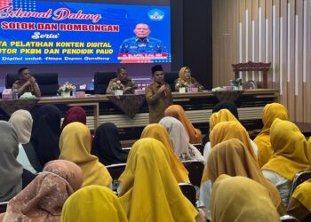 Pemkab Solok Latih Guru PAUD dan Pengelola PKBM Bikin Konten Digital