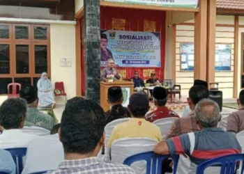 Muzli M Nur Sosialisasikan Perda Pengelolaan Sampah di Nagari Durian Tinggi