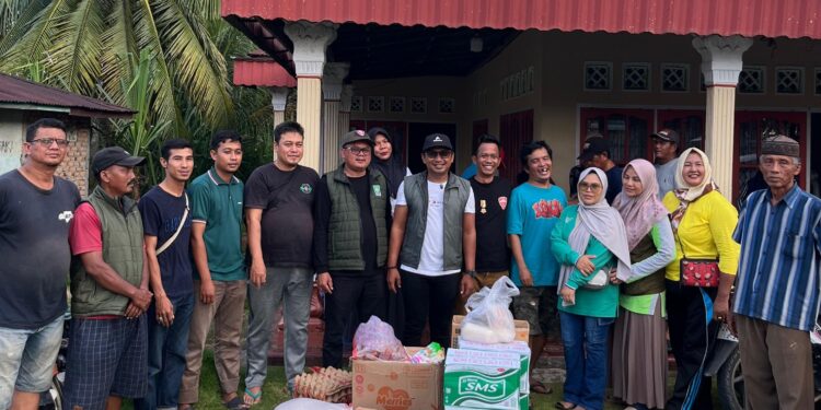 DPW PKB Sumbar dan DKW Panji Bangsa Gerak Cepat Salurkan Sembako di Padang Pariaman