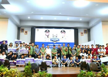 Ajang Piala Wali Kota Esports Series 2 Tahun 2025 resmi ditutup Wakil Wali Kota Padang Maigus Nasir, di Gedung Bagindo Aziz Chan Youth Center, Sabtu (1/11) malam.(Foto:Ist)