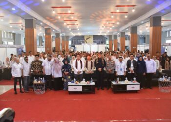 Pemerintah Kota (Pemko) Padang menggelar Padang Job Fair 2025, di Gedung Bagindo Aziz Chan Youth Center, Rabu (12/11). (Foto:Ist)