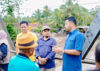 Wabup Solok dan Anggota DPR RI Tinjau Proyek Pengendalian Banjir Batang Lembang