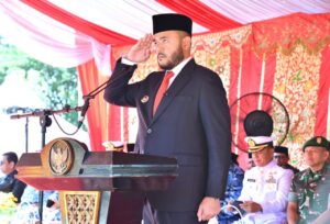 Pemerintah Kota Padang menggelar Upacara Peringatan Hari Bela Negara (HBN) ke-77 tingkat Kota Padang di Lapangan Upacara Balai Kota Padang, Aie Pacah, Jumat (19/12).(Foto:Ist)