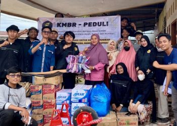 Himasekta Peduli dan KMBR Salurkan Bantuan untuk Warga Terdampak Banjir di Gurun Laweh
