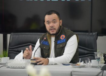 Pusdalops Kota Padang mencatat pertumbuhan awan-awan hujan sangat masif di bagian barat Sumatera, hari ini Jumat (2/1/26). (Foto:Ist)