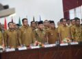 Wakil Wali Kota Padang Maigus Nasir menghadiri, Rapat Koordinasi (Rakor) Percepatan Rehabilitasi dan Rekonstruksi (Rehab-Rekon) Pascabencana Hidrometeorologi di Provinsi Sumatera Barat, di Auditorium Gubernur Sumatera Barat, Selasa (13/1).(Foto:Ist)